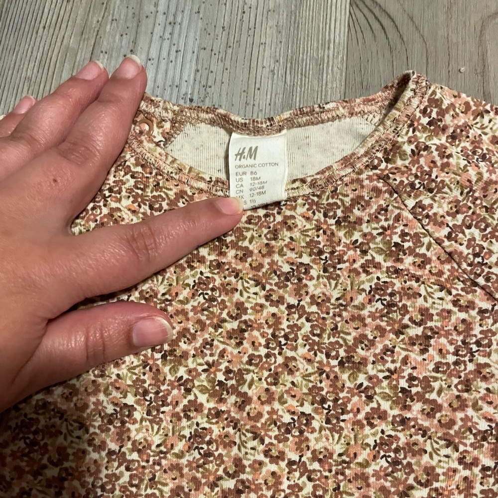 H&M Baby/Toddler Floral Print Lounge Set - Picture 3 of 4